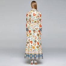 Load image into Gallery viewer, Long Sleeve Retro Maxi Dress
