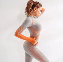 Load image into Gallery viewer, New Yoga Workout Spandex Long Sleeve Sets
