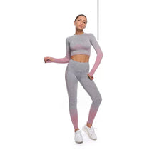 Load image into Gallery viewer, New Yoga Workout Spandex Long Sleeve Sets
